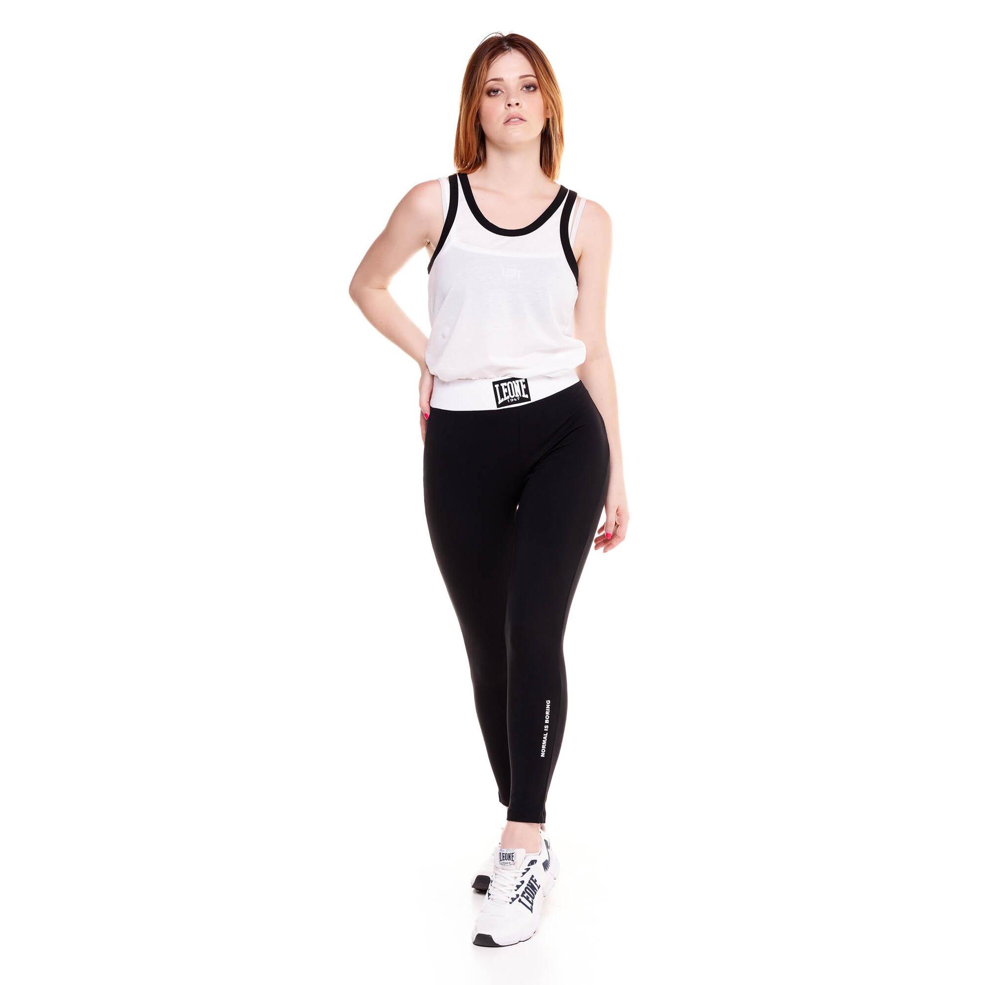 Leggings de mujer en blanco y negro.