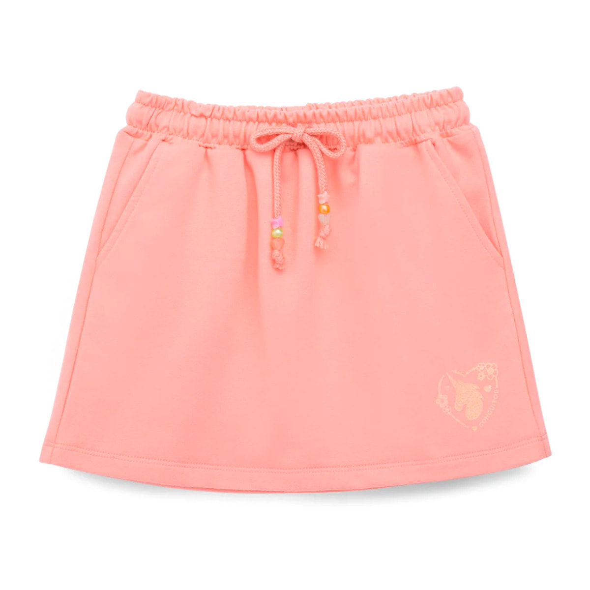 Falda Deportiva Niña En Naranja