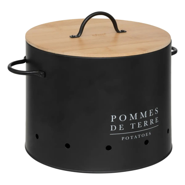 3 boîtes "BlackBamboo" en métal