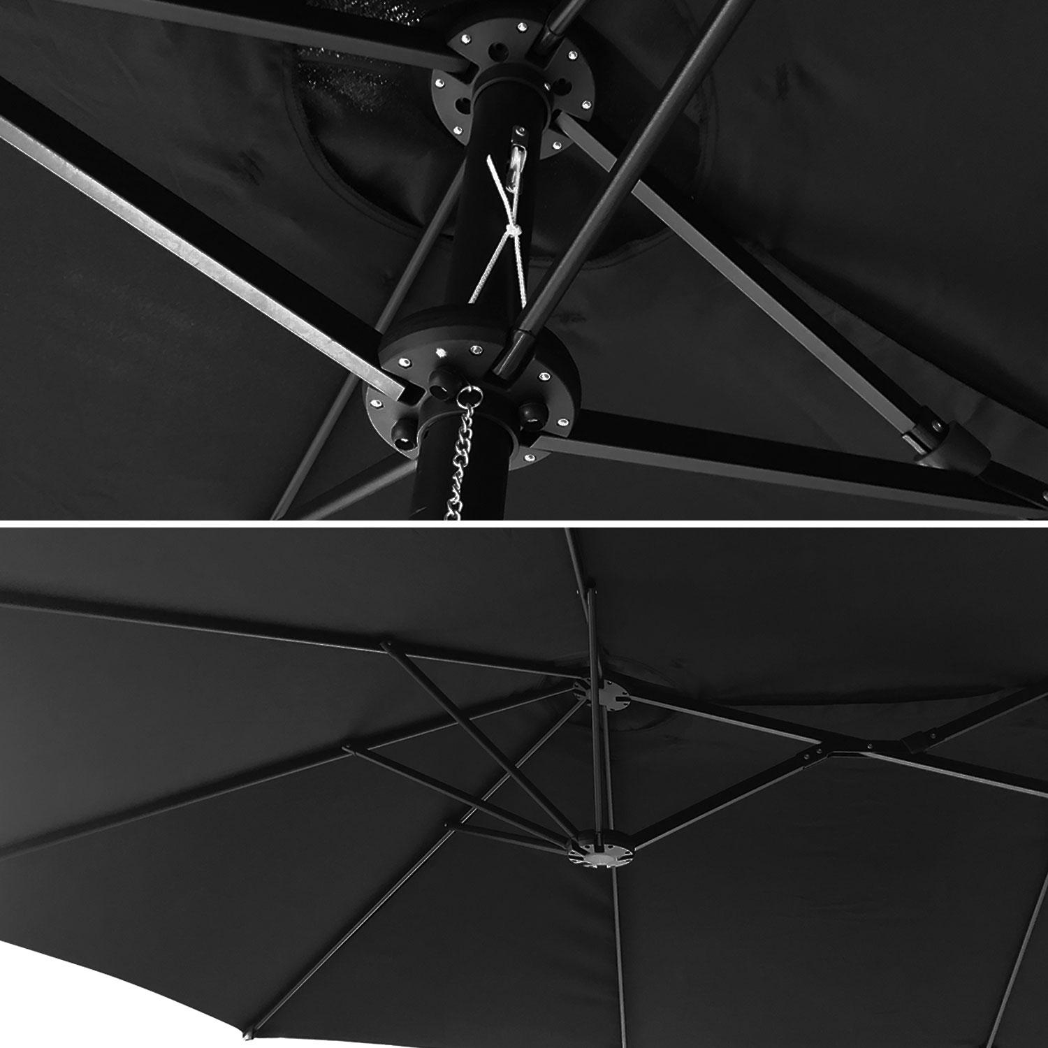 Parasol double LINAI - Noir