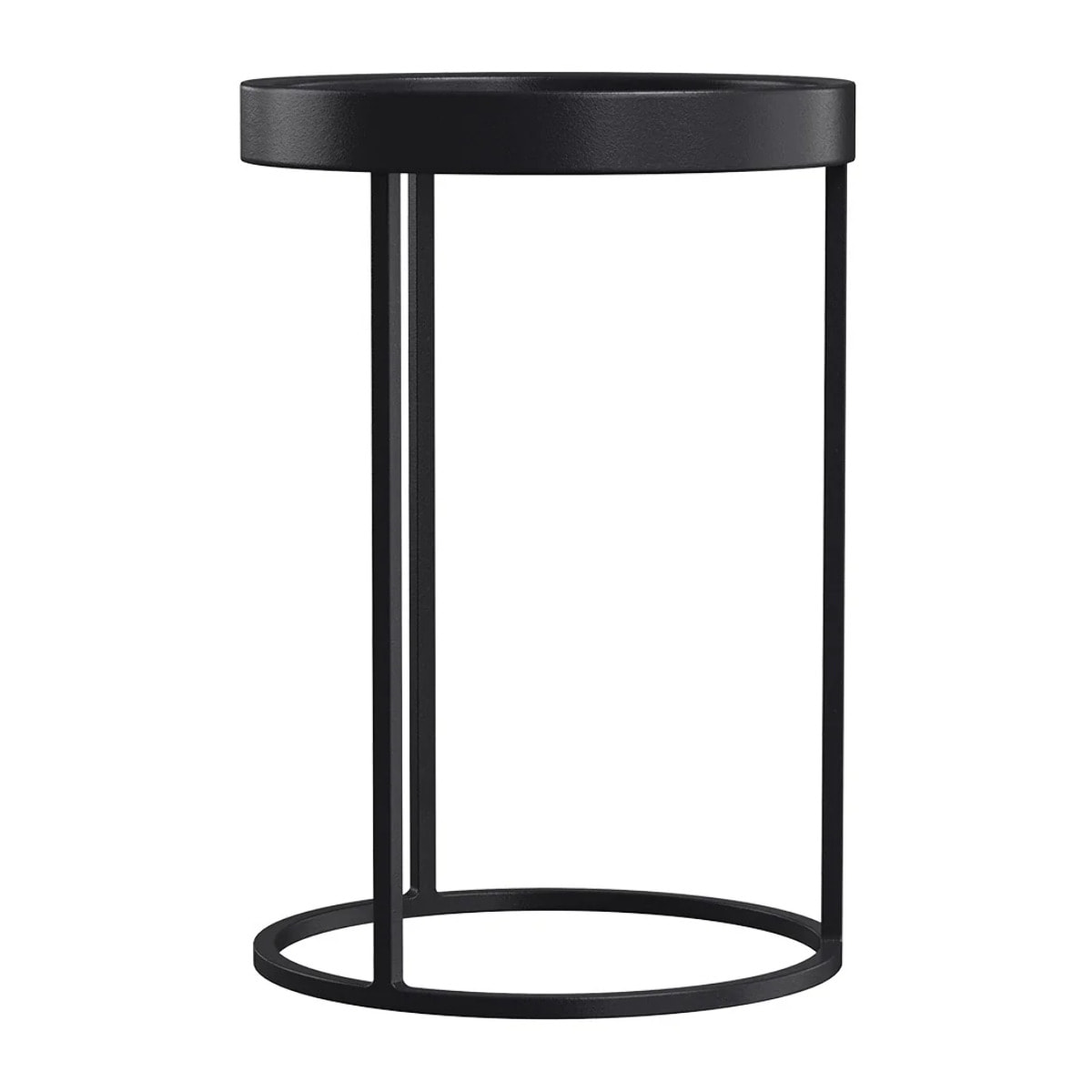 Table d'appoint en métal noir (lot de 2) - Swan