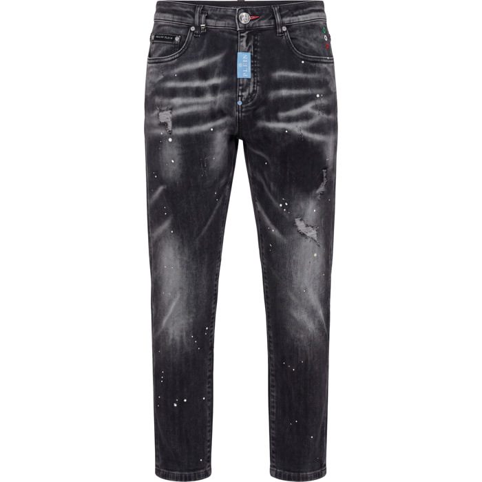 PHILIPP PLEIN Vaqueros de corte slim BASIC