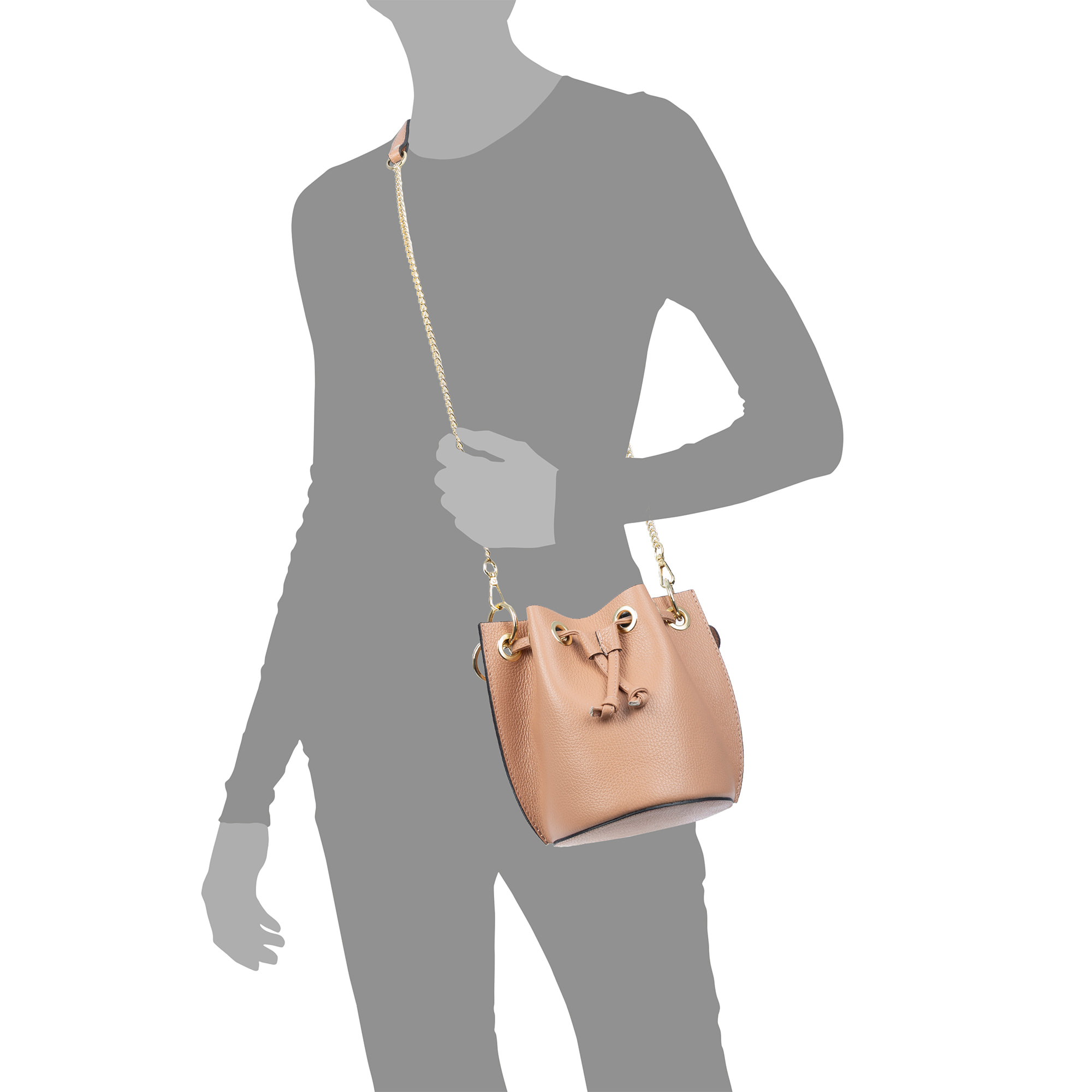 Primavera bolso de mano mujer. Piel auténtica Dollaro