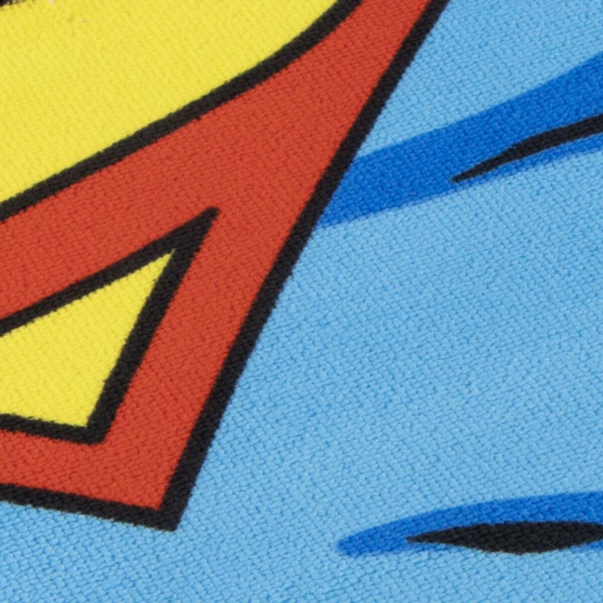 Toalla Microfibra de Superman - 70x140x1 cm - Color:Azul