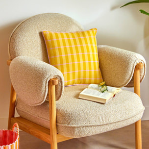 Coussin Poolside 40x40cm jaune