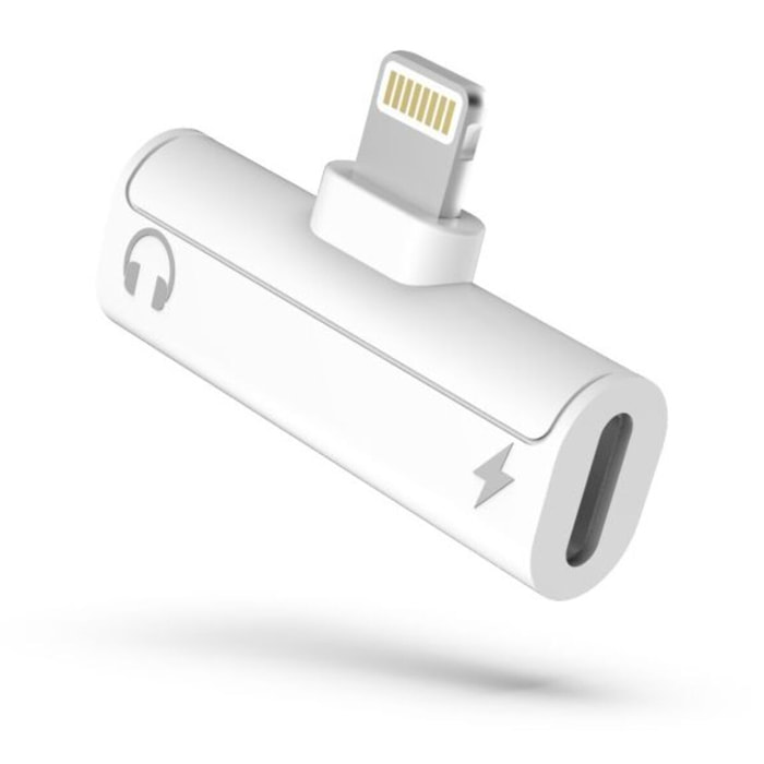 Adaptateur Lightning/Jack 3,5 MOBILITY LAB Lightning vers Jack audio blanc
