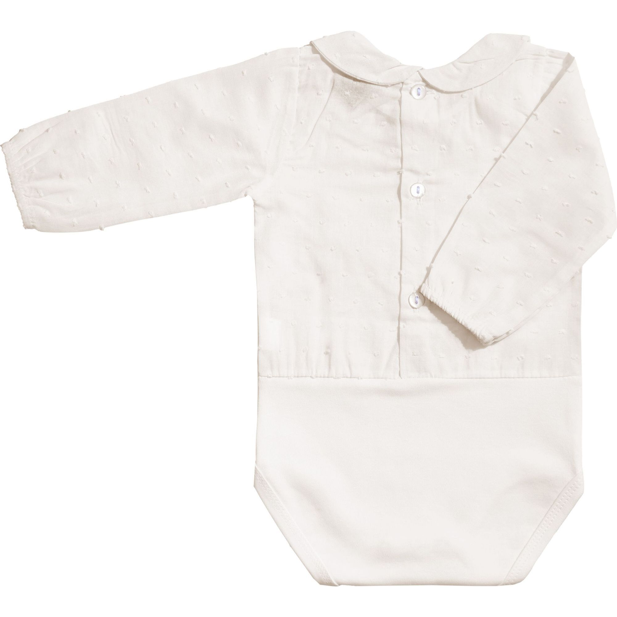 Body bebé manga larga plumetti cuello