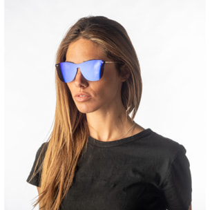 Gafas de sol PALO ALTO ARLES - Azul oscuro espacial / Azul oscuro espacial y patillas metálicas doradas