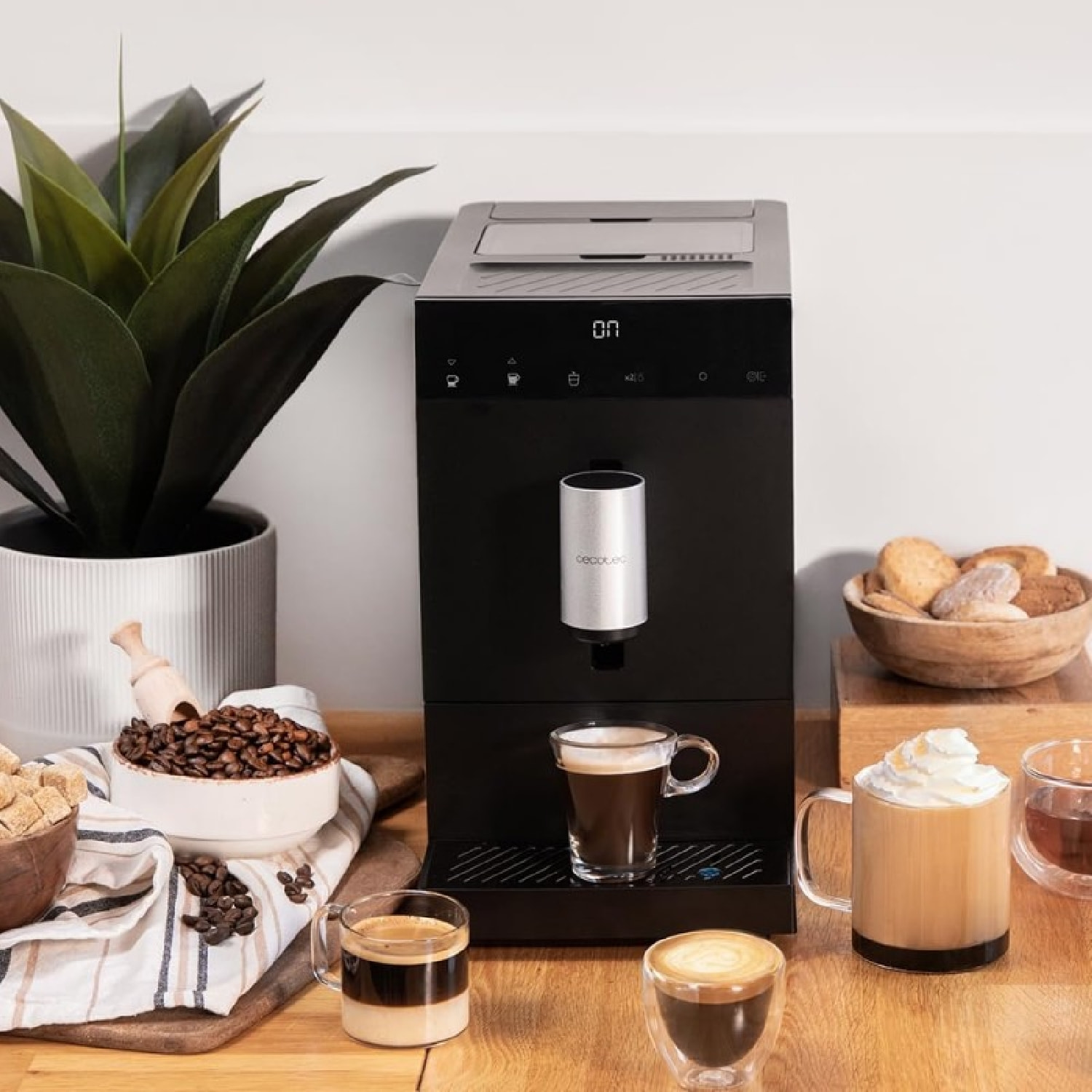 Cafetera Superautomática Cremmaet Compact. 1350 W, 19 Bares, Sistema de Calentam