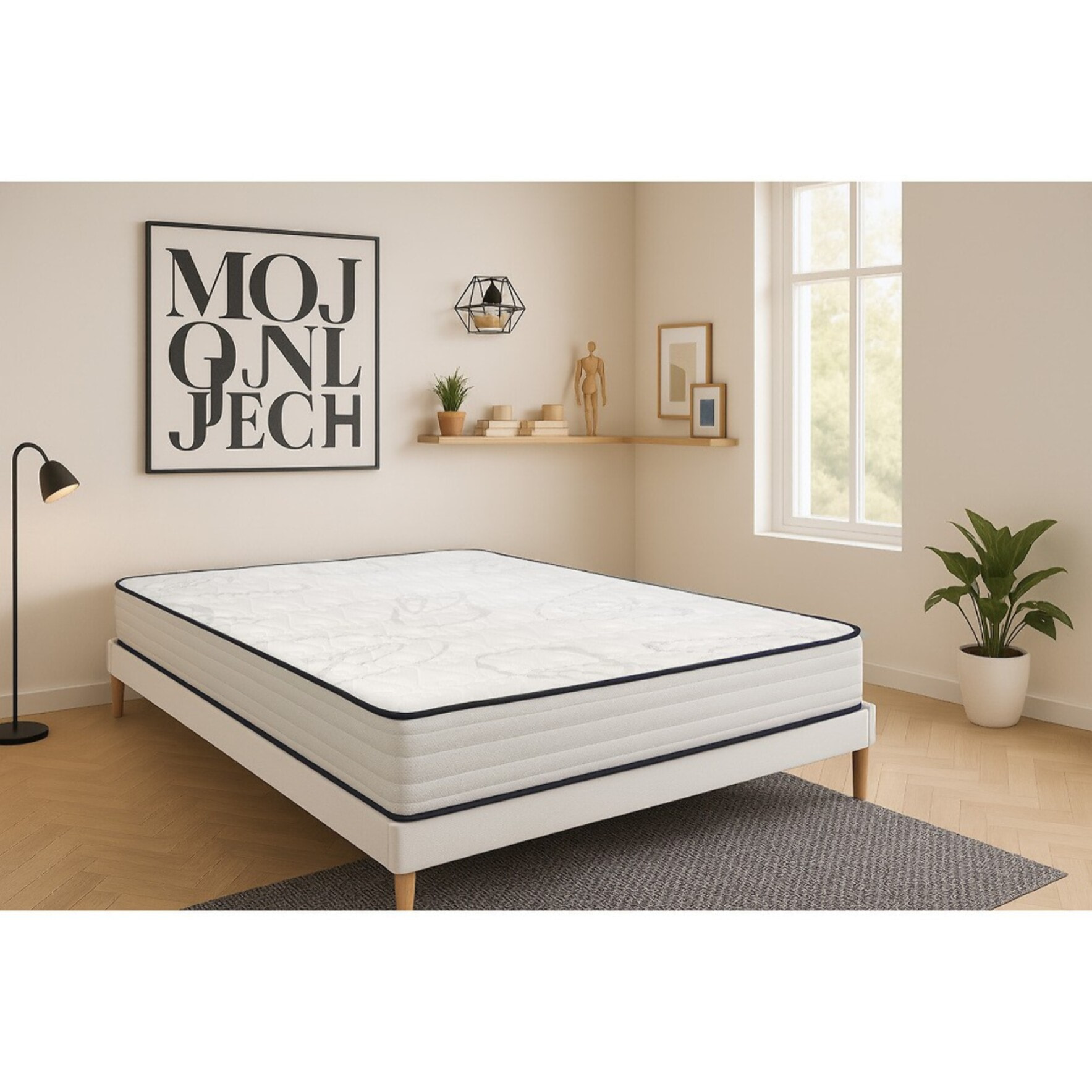 Matelas 2 personnes mousse conft -regis