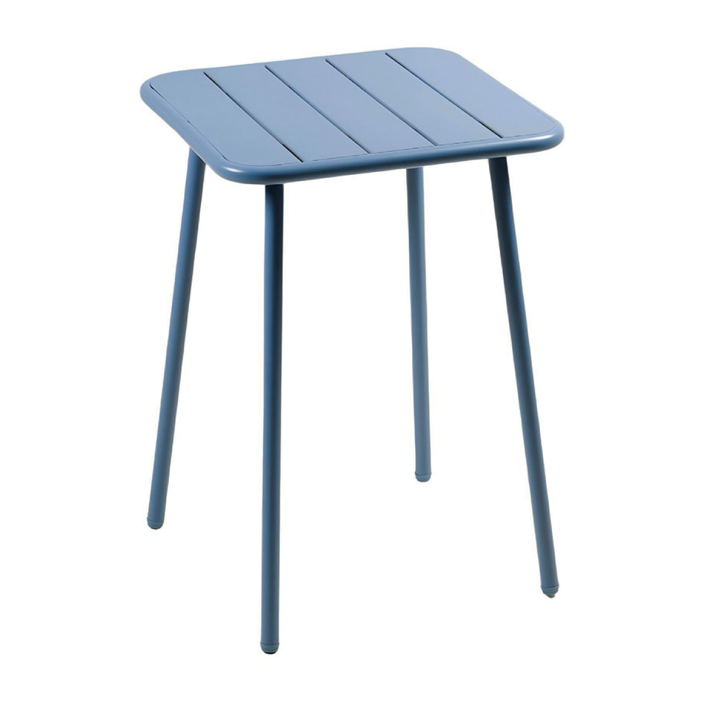 EVORA Table carrée 2 places 50x50cm bleu