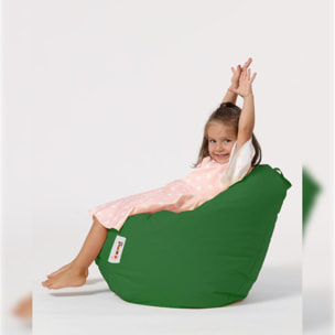 Sillón-puf para niños para exteriores verde