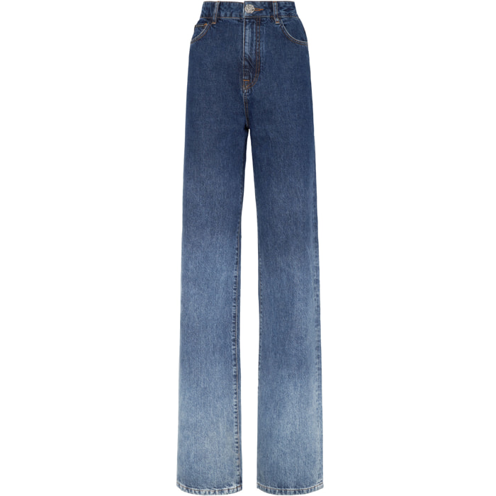 PHILIPP PLEIN Jeans a gamba ampia
