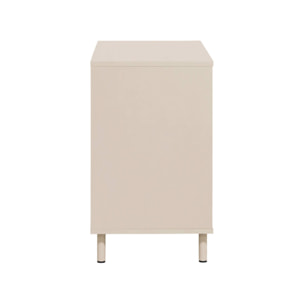 Commode décor bois et métal 3 tiroirs ELLIE