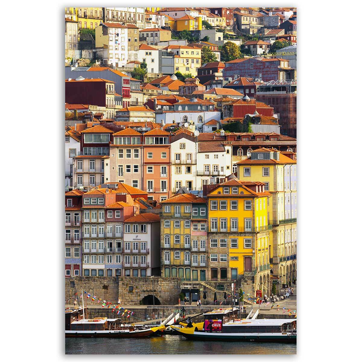 Tableau architecture Porto Rio Douro Toile imprimée