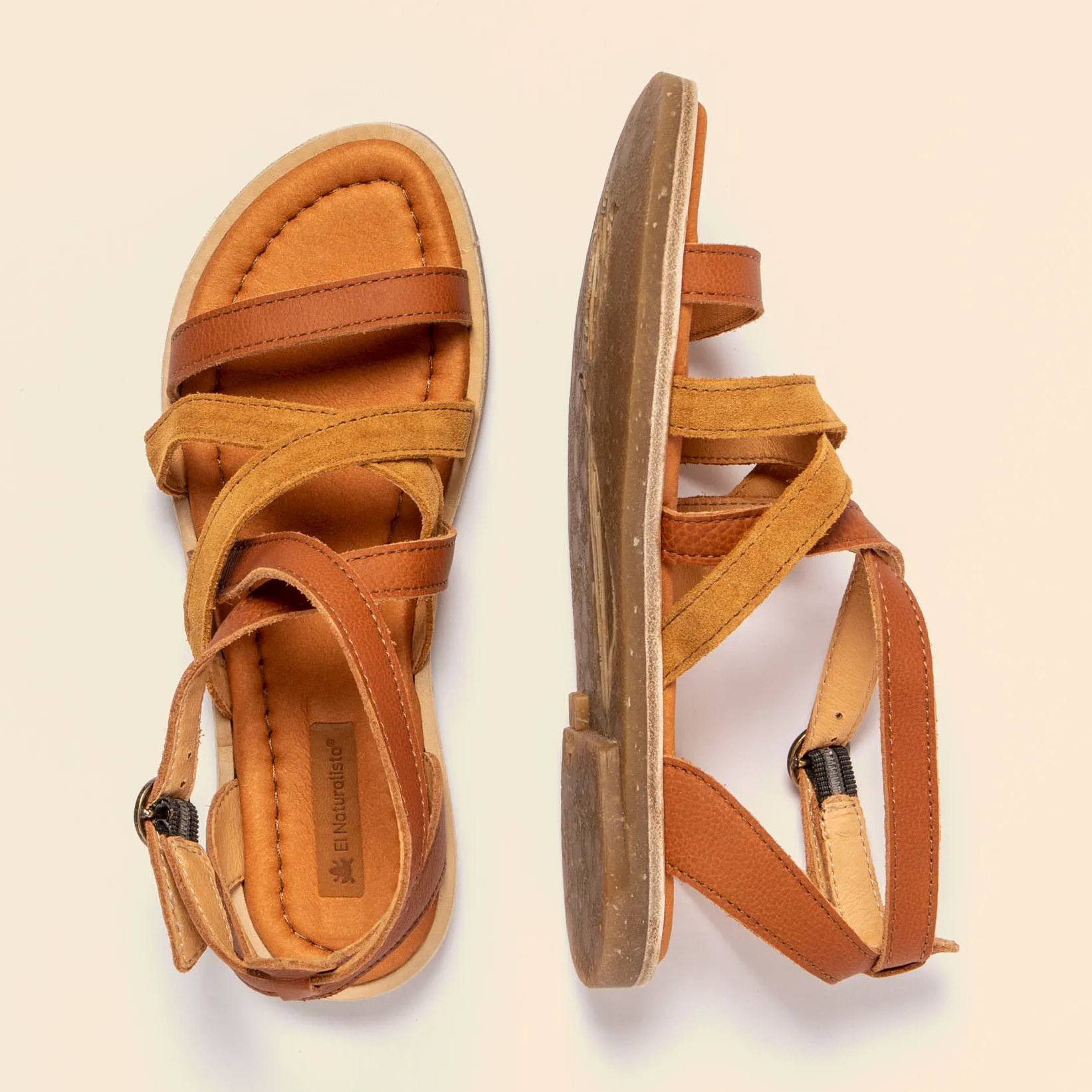 Sandalias N5691 MULTI LEATHER TOFFEE / TONAMI color Toffee