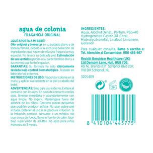 Nenuco Agua de Colonia recomendado para Bebés, Fragancia Original - Formato Spray, pack 2x240 ml
