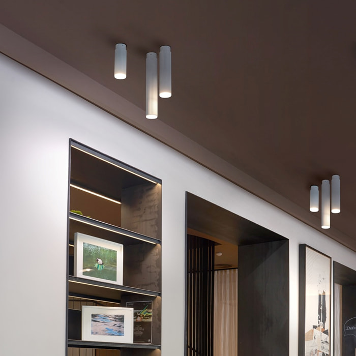 LEDS C4 Plafon Rigatto Led 7.2W 3000K Blanco