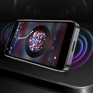 DAM Smartphone  Mini XS12 4G, Android, 4GB RAM + 64GB. Schermo da 3''. Doppia scheda SIM. 4,5x1,1x8,9 cm. Colore nero