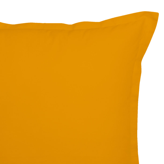 Lot de 2 taies 100% coton 57fils safran