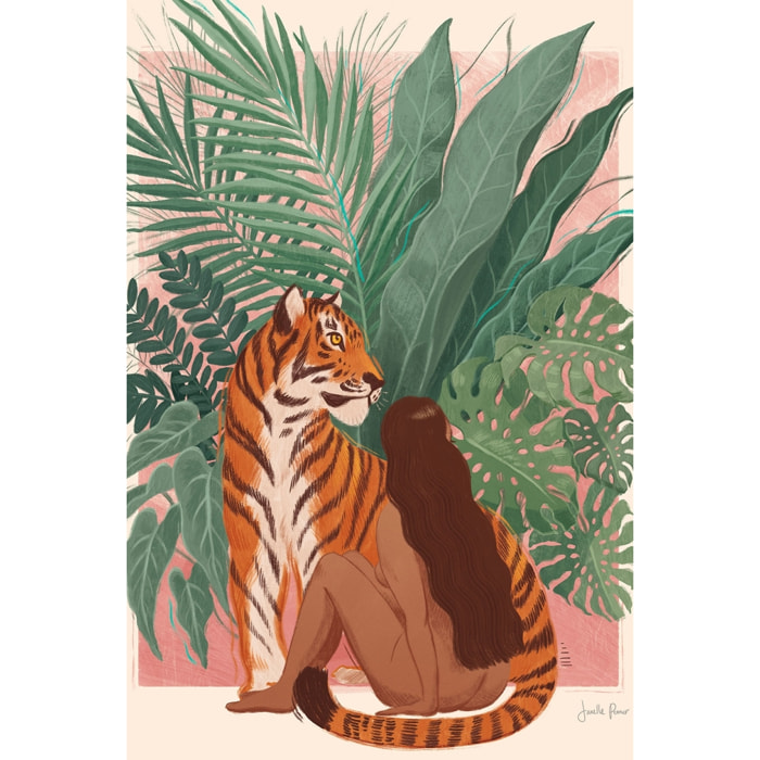 Tableau jungle woman Tableau alu Dibond