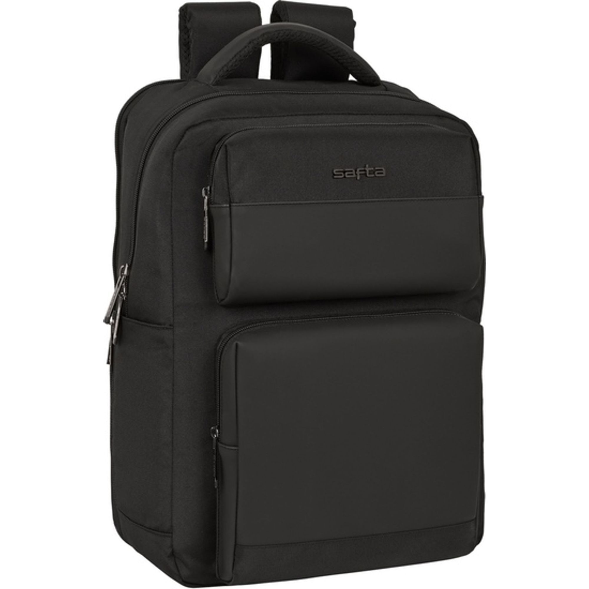 Mochila 2 bolsillos portatil 15,6+usb safta business "black"