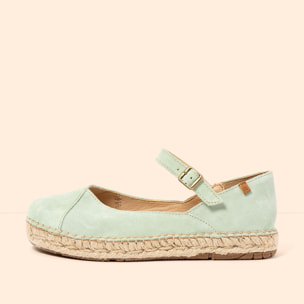 Zapatos N679 SILK SUEDE MENTA / CAMPOS color Menta