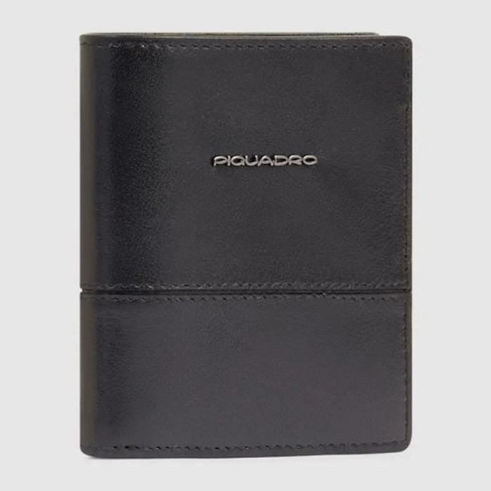 Piquadro Porta carte di credito in pelle schermato con protezione RFID