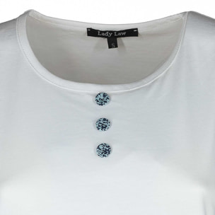 Pigiama leggero LADYLAW stampa blu e turchese