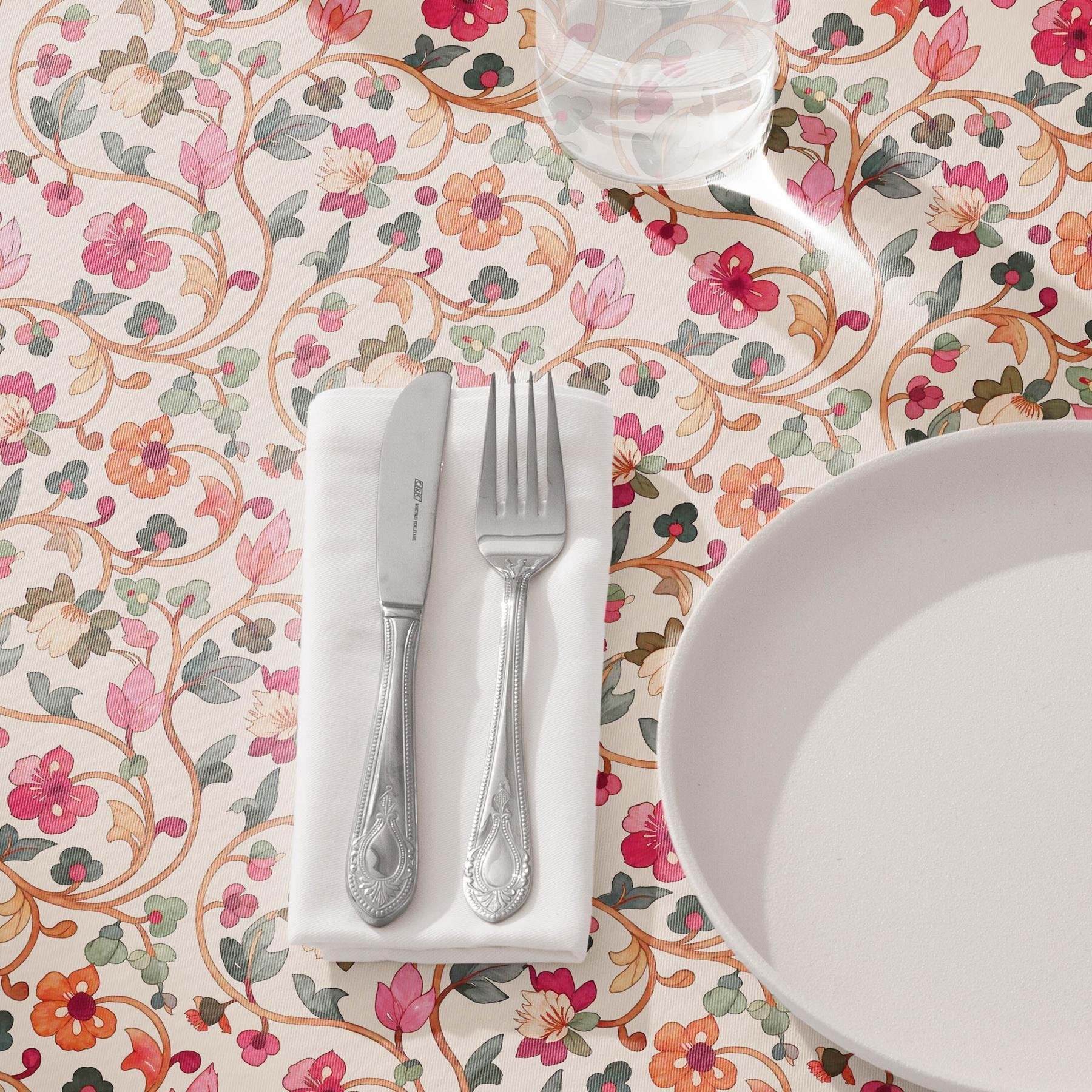 Nappe anti-taches VELINA MULTICOLORE - en 100 % coton