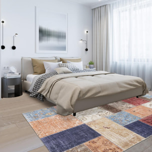 Tapis salon et chambre tissé motif géométrique PIGE