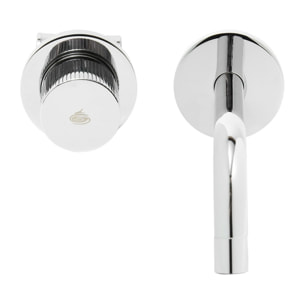 Mitigeur d'évier chromé SAT Evolution avec corps encastré  (SATBSEVO101)