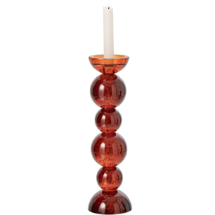 J-Line Chandelier - verre - bronze - large