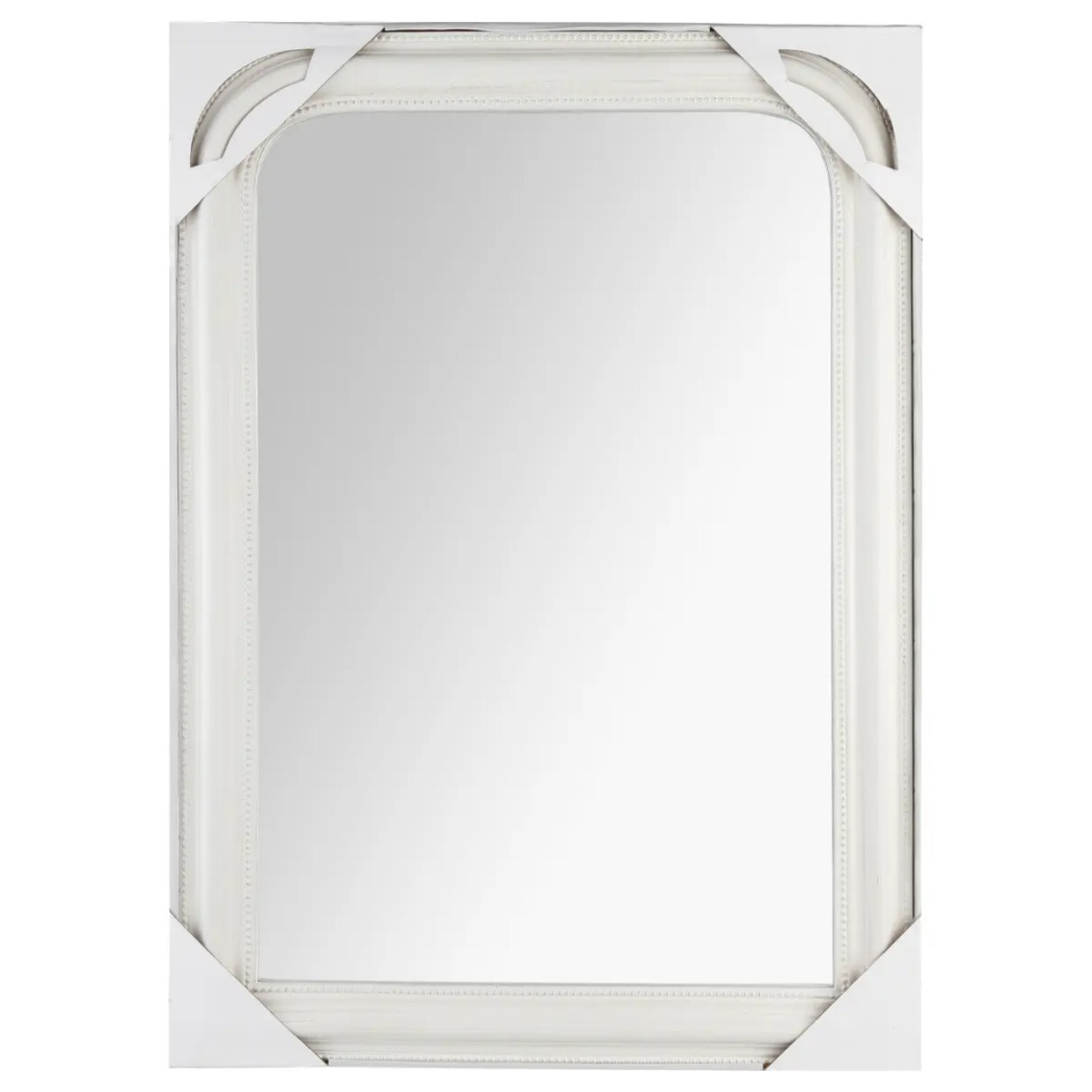 Miroir "Adèle" bois blanc 74x104cm