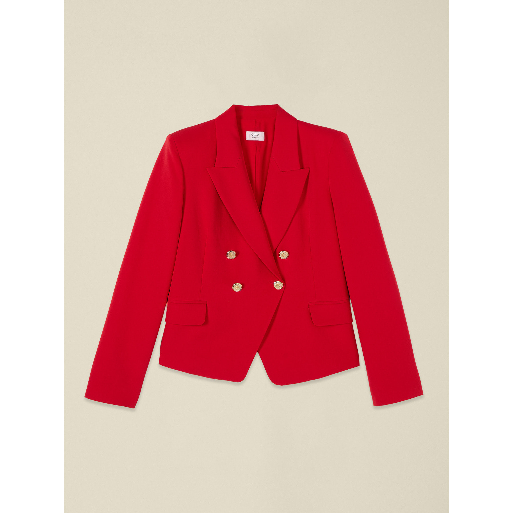 Oltre - Blazer cruzado - Rojo