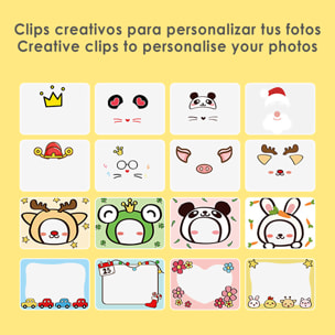 Cámara infantil A1 de fotos y video. Diseño Oso Panda. 20mpx y video HD. Cámara trasera para selfies.