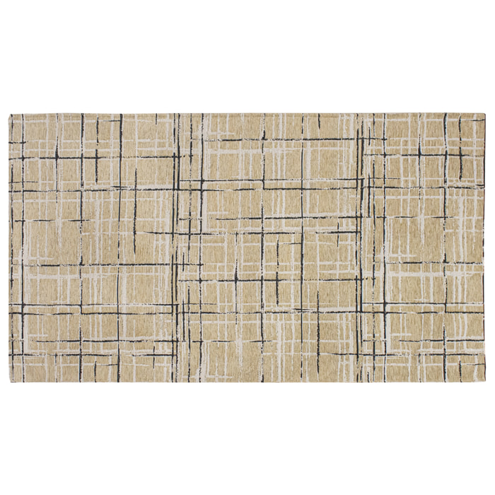 TAPPETO ARREDO GRAFFIATO VISONE CON FONDO ANTISCIVOLO