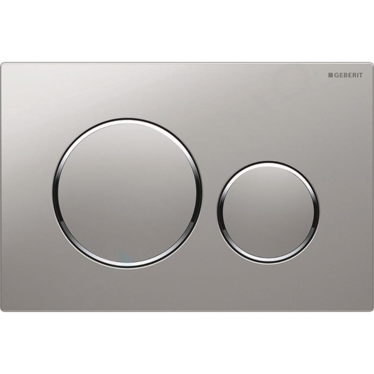 Sigma20 Plaque de déclenchement double touche, Chrome mat/brillant (115.882.JQ.1)