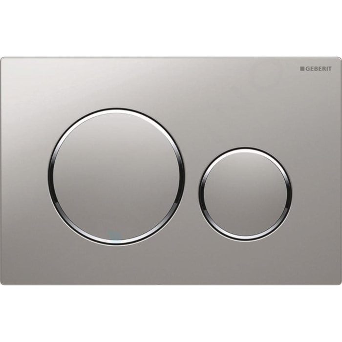 Sigma20 Plaque de déclenchement double touche, Chrome mat/brillant (115.882.JQ.1)