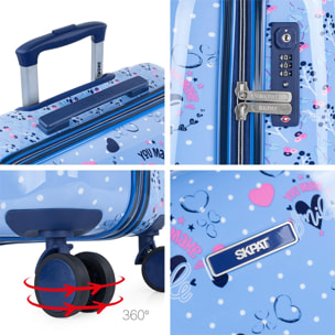 Trolley Mediano 60 Cms Skpat Smile Azul