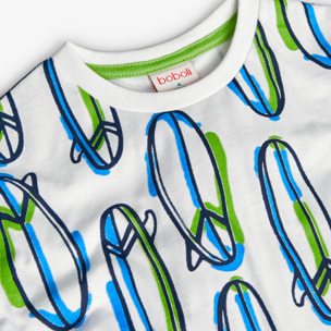 T-Shirt tricot imprimée  -BCI