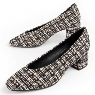 Zapato De Tacón - Negro - Altura: 4 Cm