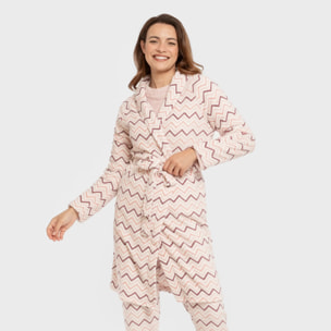 Bata coral Mujer Kit Rosa Bebé