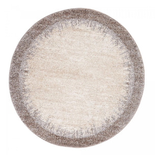 Tapis salon et chambre tissé motif faux uni KUDE