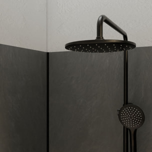 Pack 3 Panneaux Muraux Pierre Ardoise 90x210cm et Profilés Noirs - STONE'IT