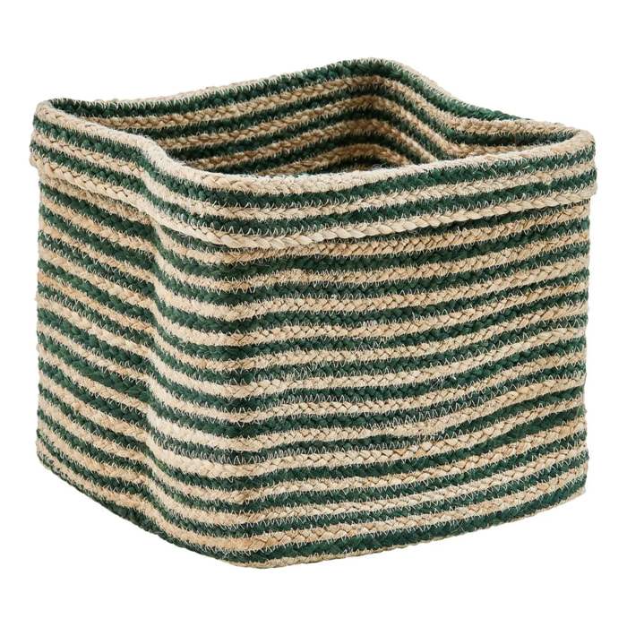 Panier de rangement Tito en jute 30x30cm