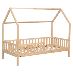 Lit cabane pour enfant 190x90cm en bois MARCEAU