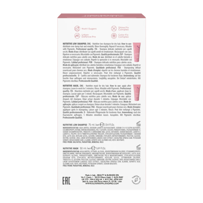 ALFAPARF MILANO Set Semi Di Lino Moisture Nutritive Shampoo 75ml + Mask 50ml