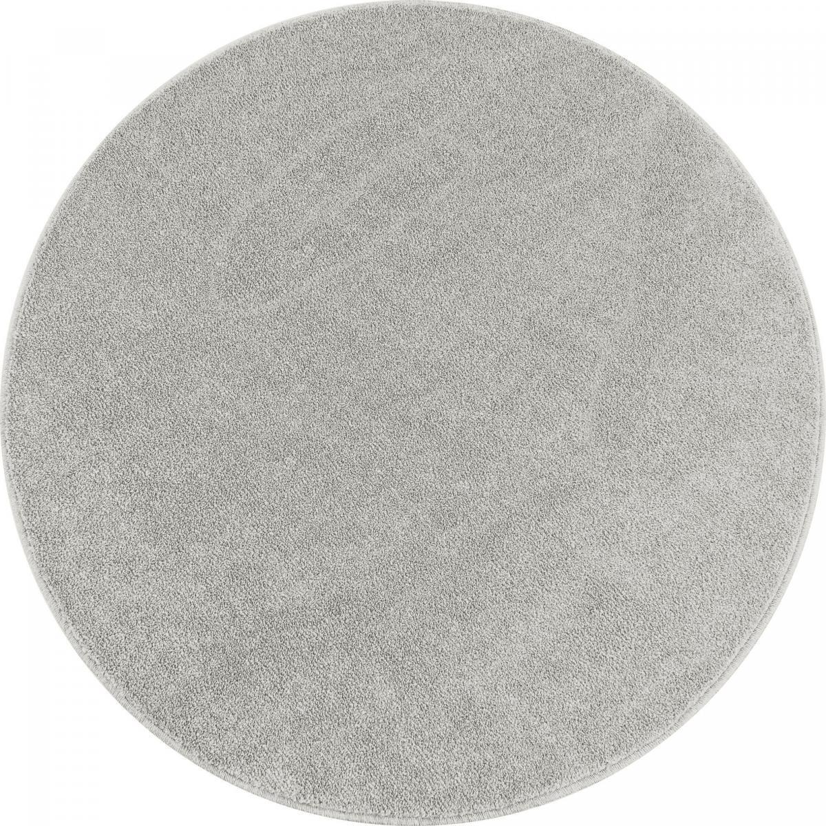 Tapis rond tissé motif uni JUFO