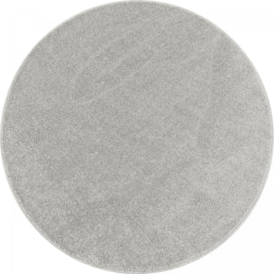 Tapis rond tissé motif uni JUFO